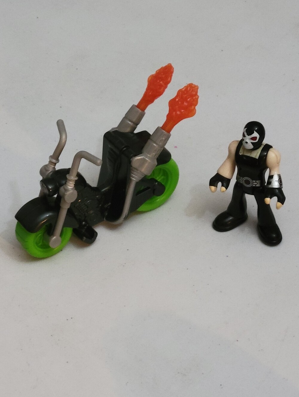 Fisher Price Imaginext Bane Figure With Motorcycle